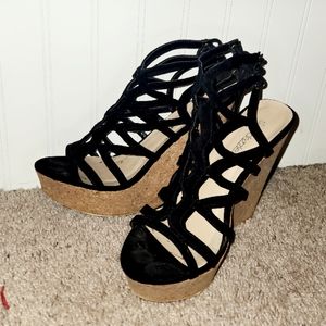 "HARLEY" Caged Wedge Sandal